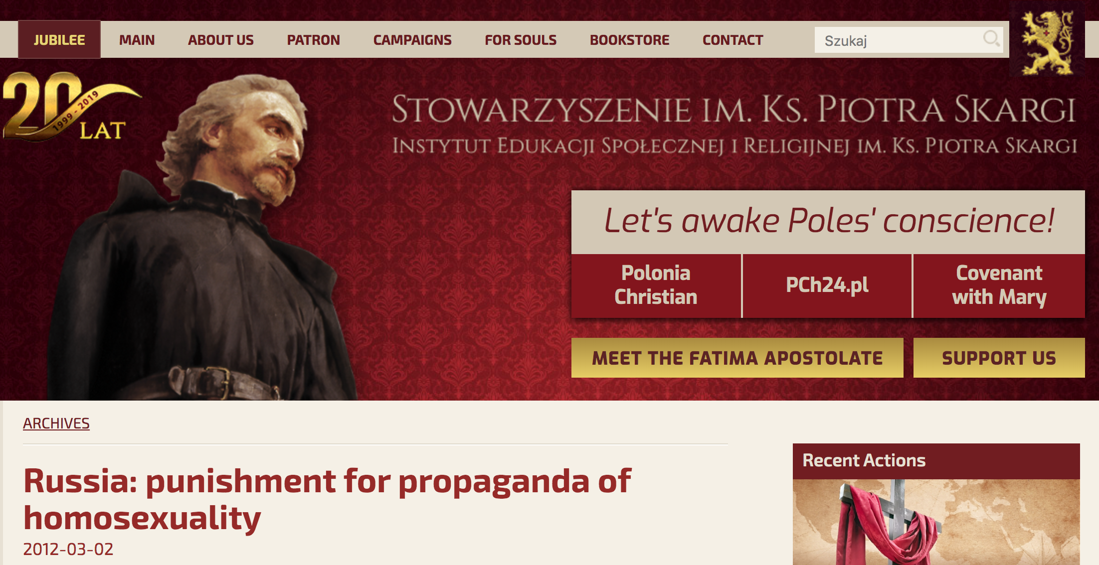 Screen Shot Website Piotr Skargi